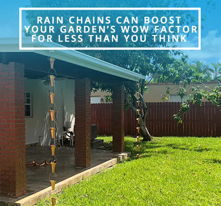 Rain Chain Instead of Downspout