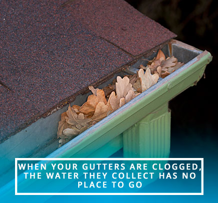 Gutter Downspout Clogged