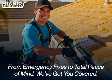Professional Rain Gutter Cleaning Making a Services in Miami