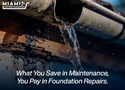 Rain Gutter Clogged Needs a Professional Cleaning Services in Miami