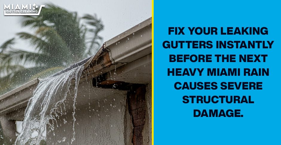 Emergency Gutter Repair Miami: Fix Sagging Channels & Leaky Seams Instantly