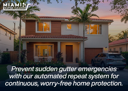Home Maintenance Completely Free of Emergency Gutter Sagging and Leaky in Miami